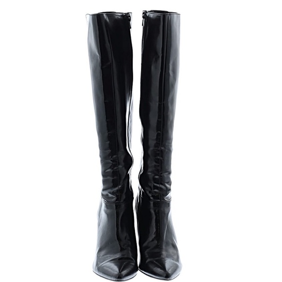 Calvin Klein Black Heeled Boots - Picture 2 of 2